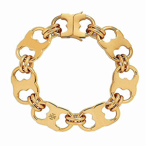 Big women fashion brass jewelry gold plated chunky chain bracelets